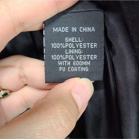 Faux Suede Xoxo Biker Style Zip Up Black Jacket Size Medium - Picture 7 of 7